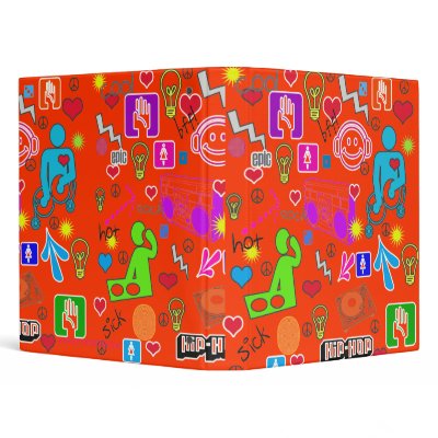 Funky Cool DJ Icons Custom Binder by OOPSY_BINDERS