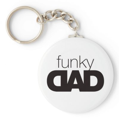 Funky Dad Keychain by Madinagoodway