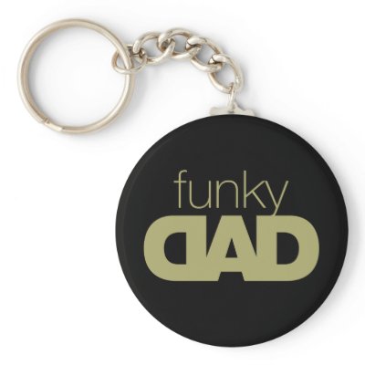 Funky Dad Keychain 3 by Madinagoodway