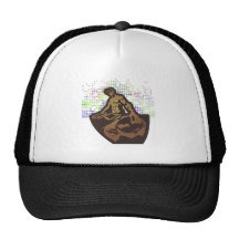funky deejay vector design hat
