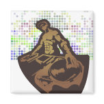 funky deejay vector design refrigerator magnets