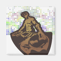 funky deejay vector design refrigerator magnets