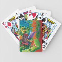 Funky Dinosaur Band Card Deck