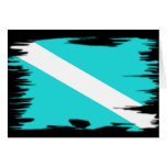 Funky Dive Flag Greeting Card