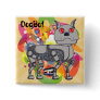 Funky DogBot Badge Button