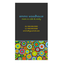 "Funky Dots 'n' Stripes" Mommy Business Card