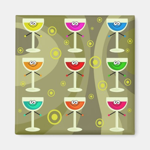 Funky Drinks Magnet