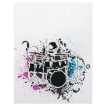 funky drummer vector design custom letterhead
