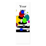 Funky floating multicolored bubbles business card