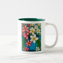 Funky Floral Coffee Mugs