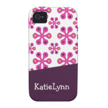 Funky Floral KR Case iPhone 4/4S Cases