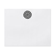 Funky Flower in Black and White. Full Color Flyer