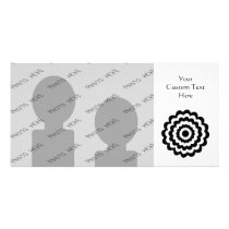 Funky Flower in Black and White. Photo Card