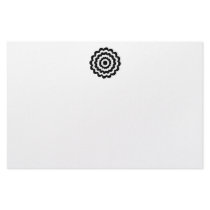 Funky Flower in Black and White. Personalized Stationery