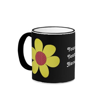 funky flower mugs by Customcrockery
