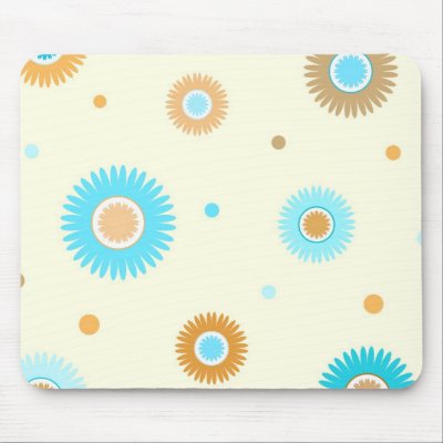 Funky flowers - Mousepad by cycreation