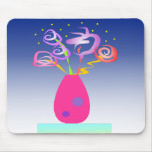 Funky flowers mousepad