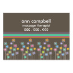 Funky Flowers n Cabana Stripes Business Cards