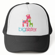Funky Giraffe Big Sister Tshirt Mesh Hat