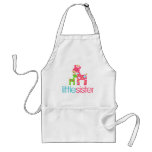 Funky Giraffe Little Sister tshirt Aprons