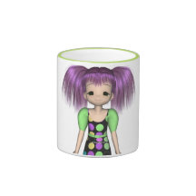 Funky Girl Anime Kid Mug
