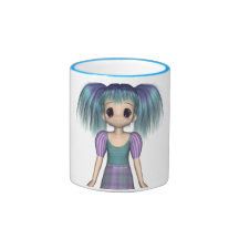 Funky Girl Anime Kid Mug