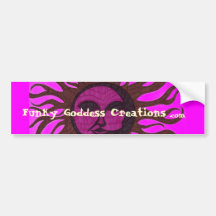 Funky Goddess Creations -bumper sticker promo