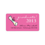 Funky Graduate Address Label