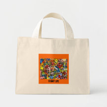 funky graffiti bag