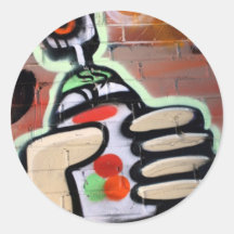 funky graffiti designs sticker
