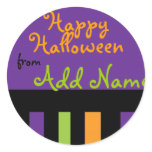 Funky Halloween Treat Label stickers