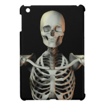 Funky happy skeleton iPad mini cases