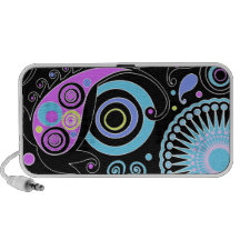 funky hippie design  pattern speakers