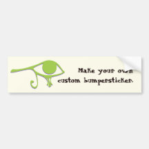 Funky Lime Purple Wedjet Bumper Stickers