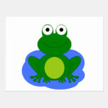 Funky little frog pond postcards