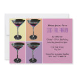 Funky Martini Cocktail Party Invitation