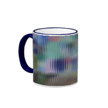 Funky Metallic Glass Abstract Coffee Mugs