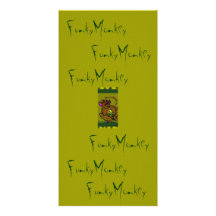 Funky  Monkey Picture Card