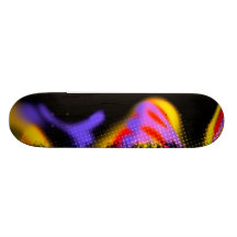 Funky Multicolored Pattern Skateboard