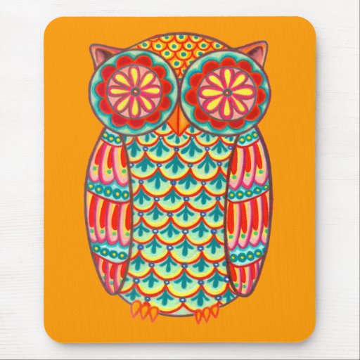 Funky Owl Mousepad