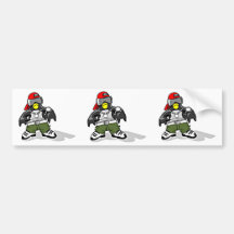 Funky Penguin Bumper Sticker