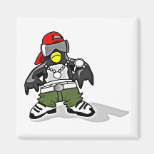 Funky Penguin Fridge Magnets