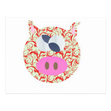 Funky Pig Post Card