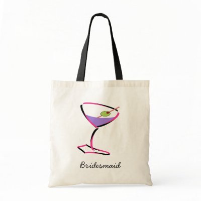 funky pink martini tote bags by blessedwedding