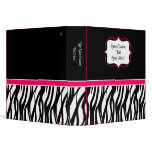 Funky Pink Zebra Binder binders