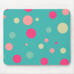 Funky polka dot mousepad
