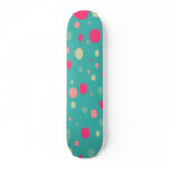 Funky polka dot skateboard