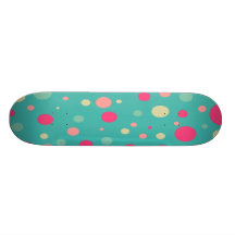 Funky polka dot skateboard