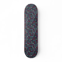 Funky polka dots skateboard