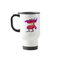 funky punk socks fuschia violet monster mug